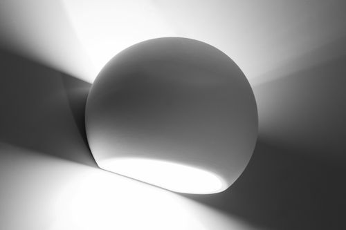 Wall Lamp Ceramic GLOBE Simple Classic Design Paintable LED27