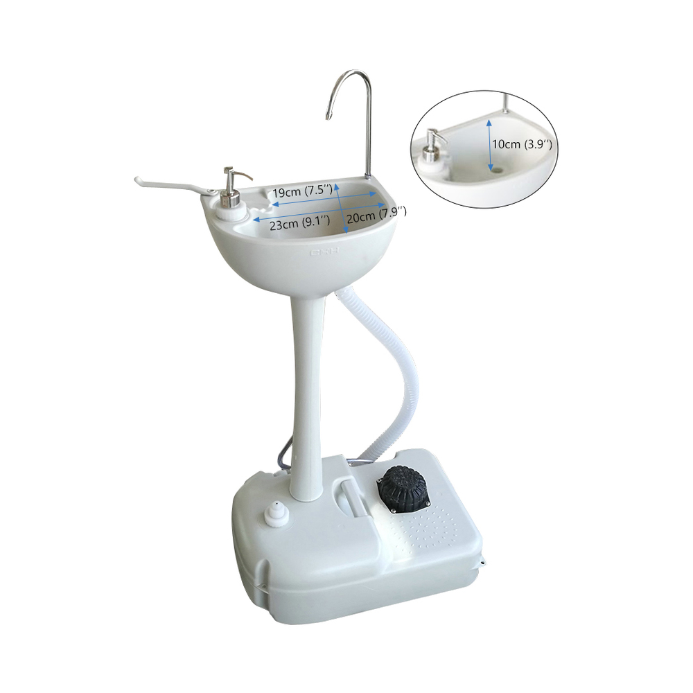 CHH-7701 Portable Removable Outdoor Wash Basin White