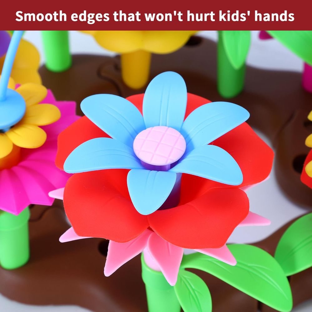Colorful SOKA Flower Garden Building Set - High-Quality Interchangeable Pieces