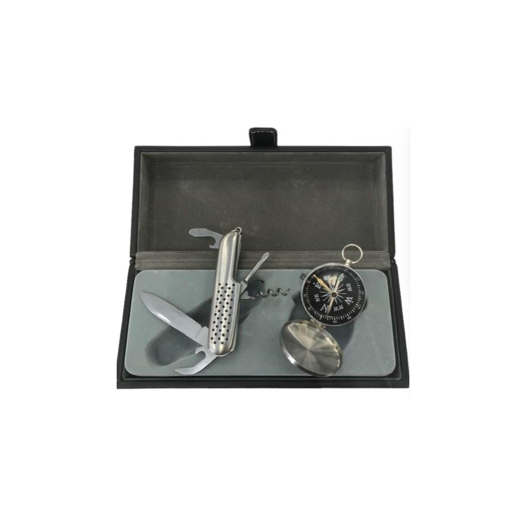 Compass and Pen Knife set in box