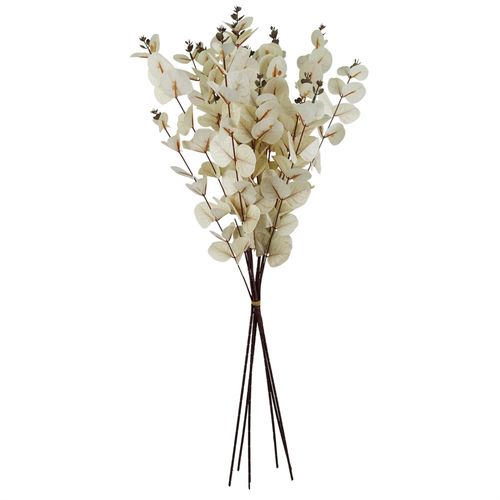80cm White Eucalyptus Foliage Stem