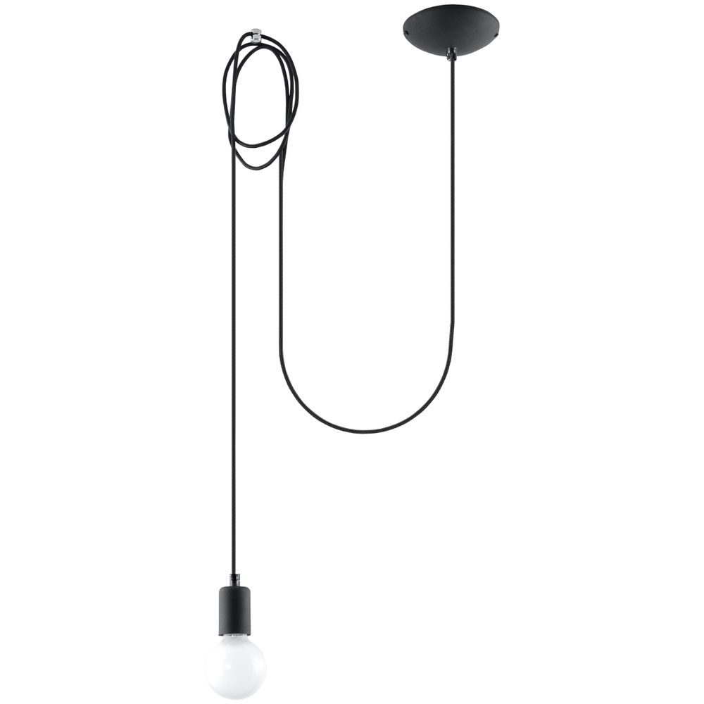 Pendant lamp fabric, steel Edison loft Design E27