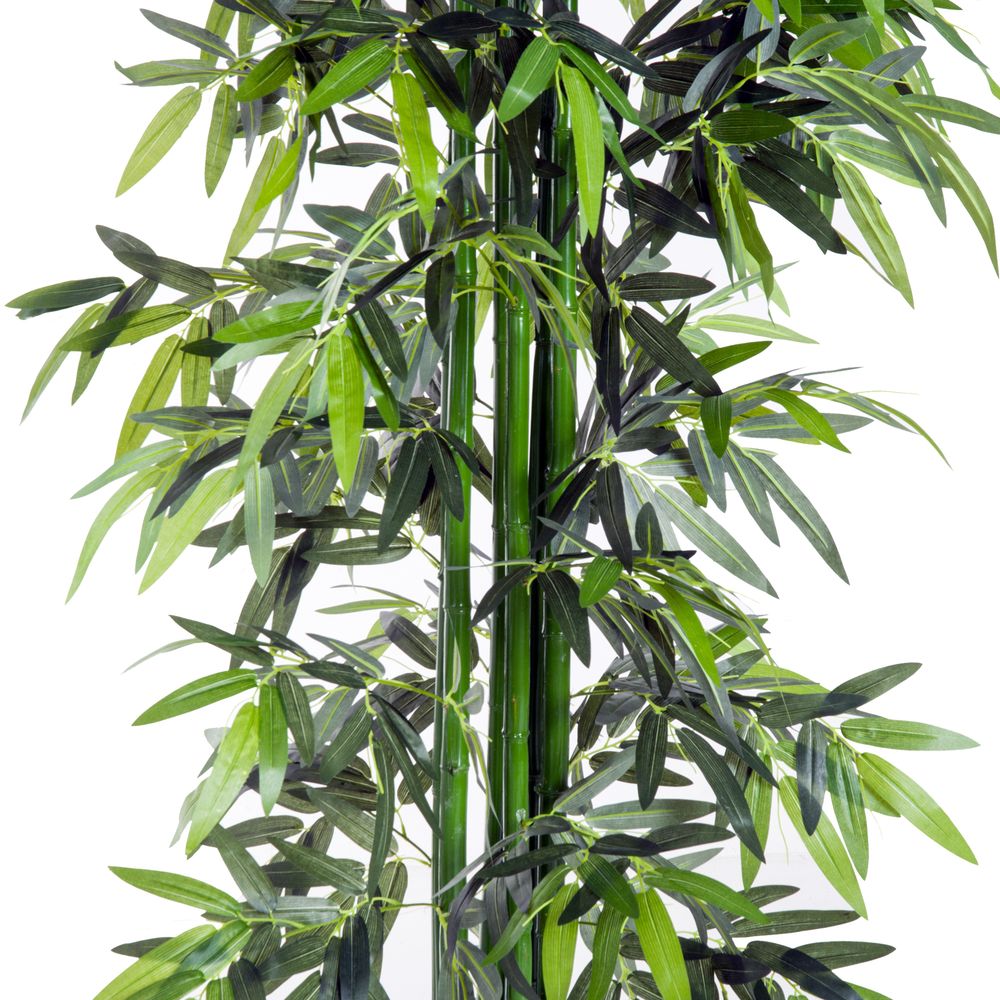 High-quality Artificial Bamboo Tree Plant, 1.8m - Green Bamboo/Black Pot