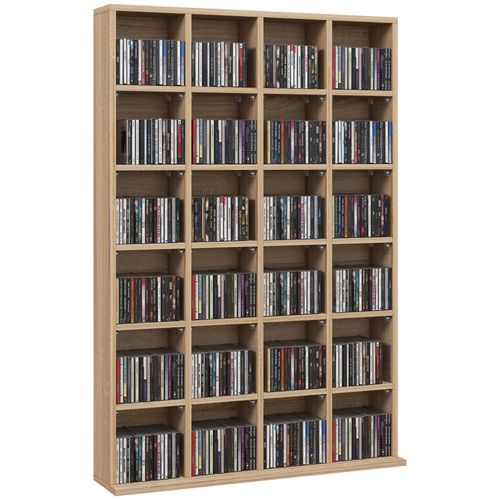HOMCOM DVD CD Media Storage Rack, Video Display Unit, 89 x 130.5 cm