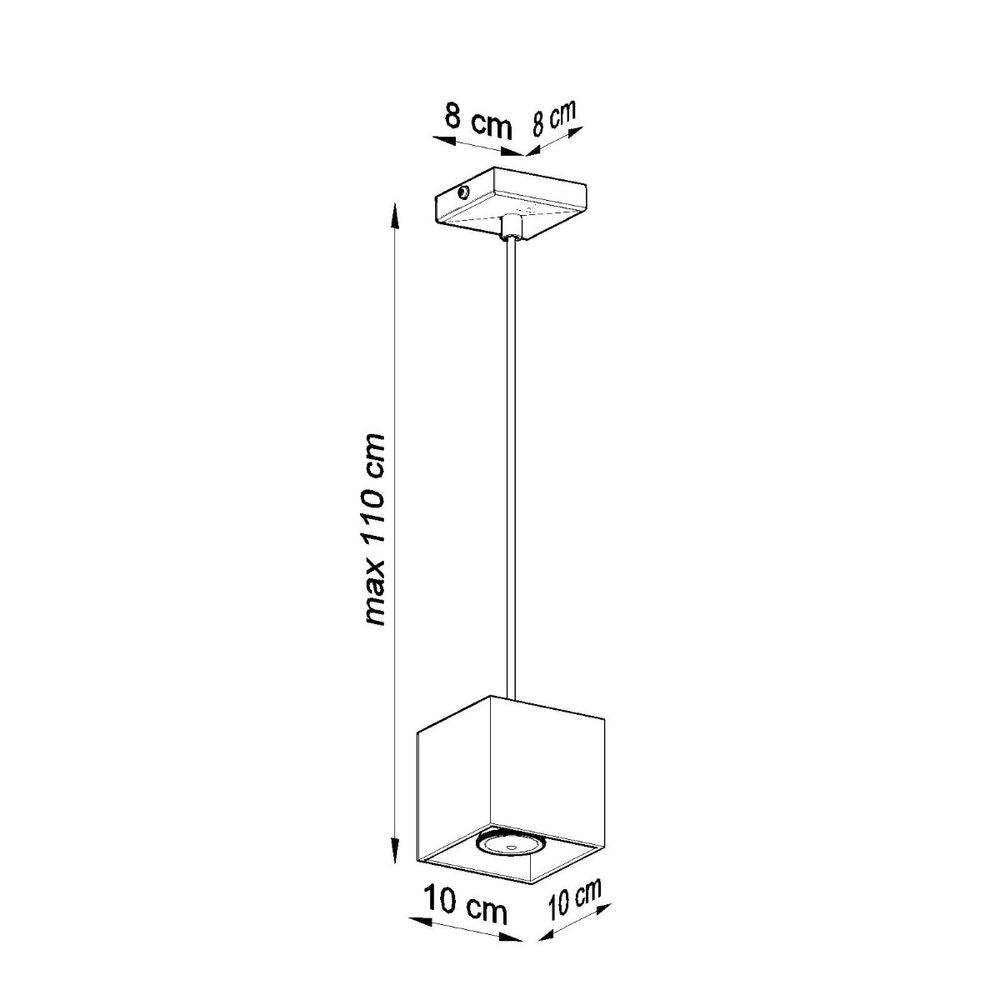 Modern Aluminum Pendant Lamp - Quad Collection, GU10