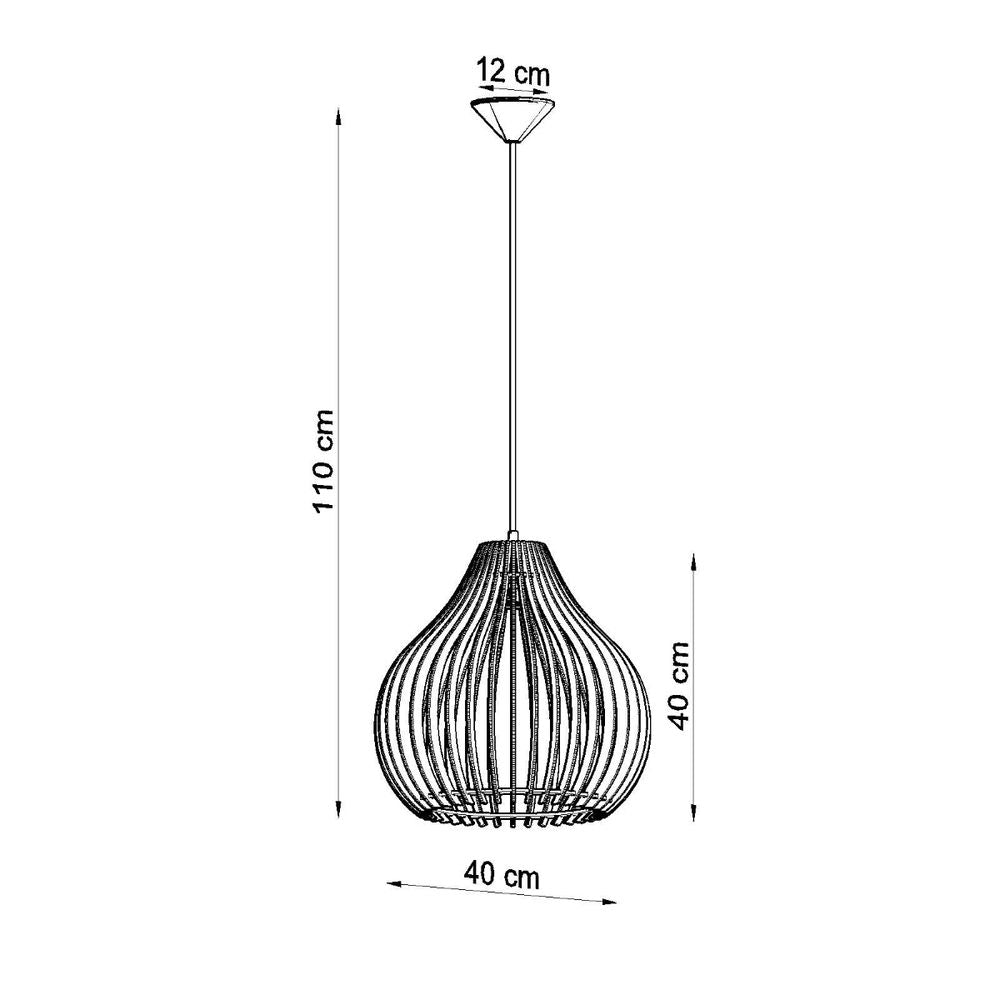 Aprilla Pendant Lamp - Stylish, Scandinavian Design, High-Quality Wood, E27 socket