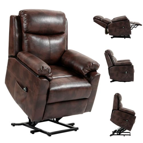 HOMCOM Power Lift Chair Electric Riser Recliner with Remote Control