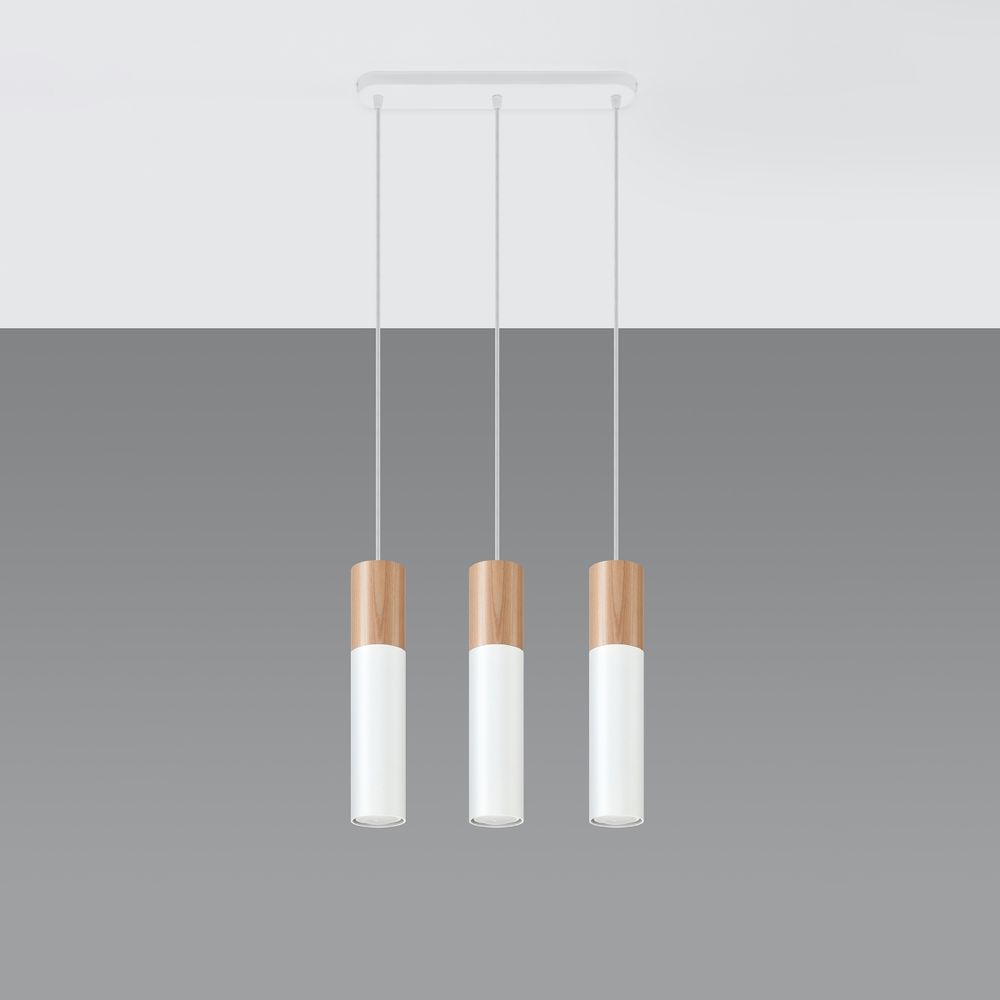 Pendant lamp steel, wood Pablo modern Design GU10