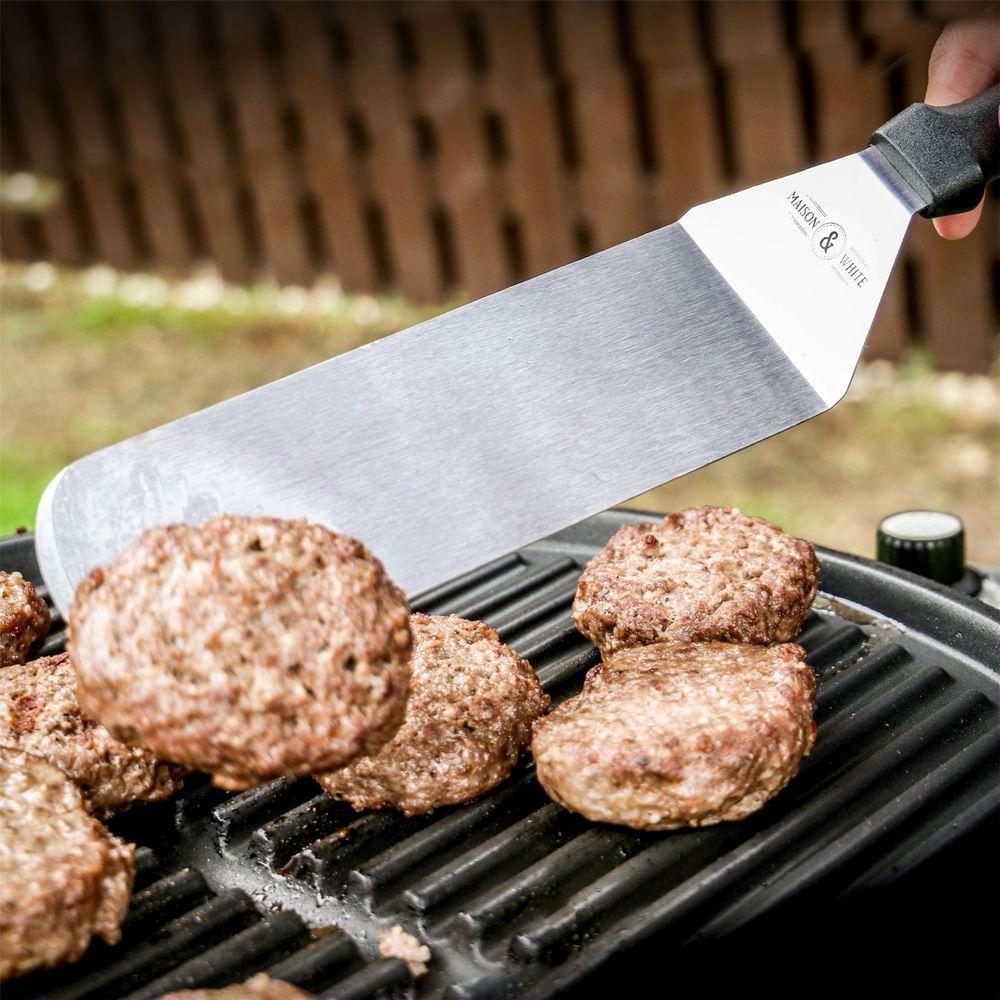 Premium 4pc. Stainless Steel Spatula Set | High Quality | Maison & White