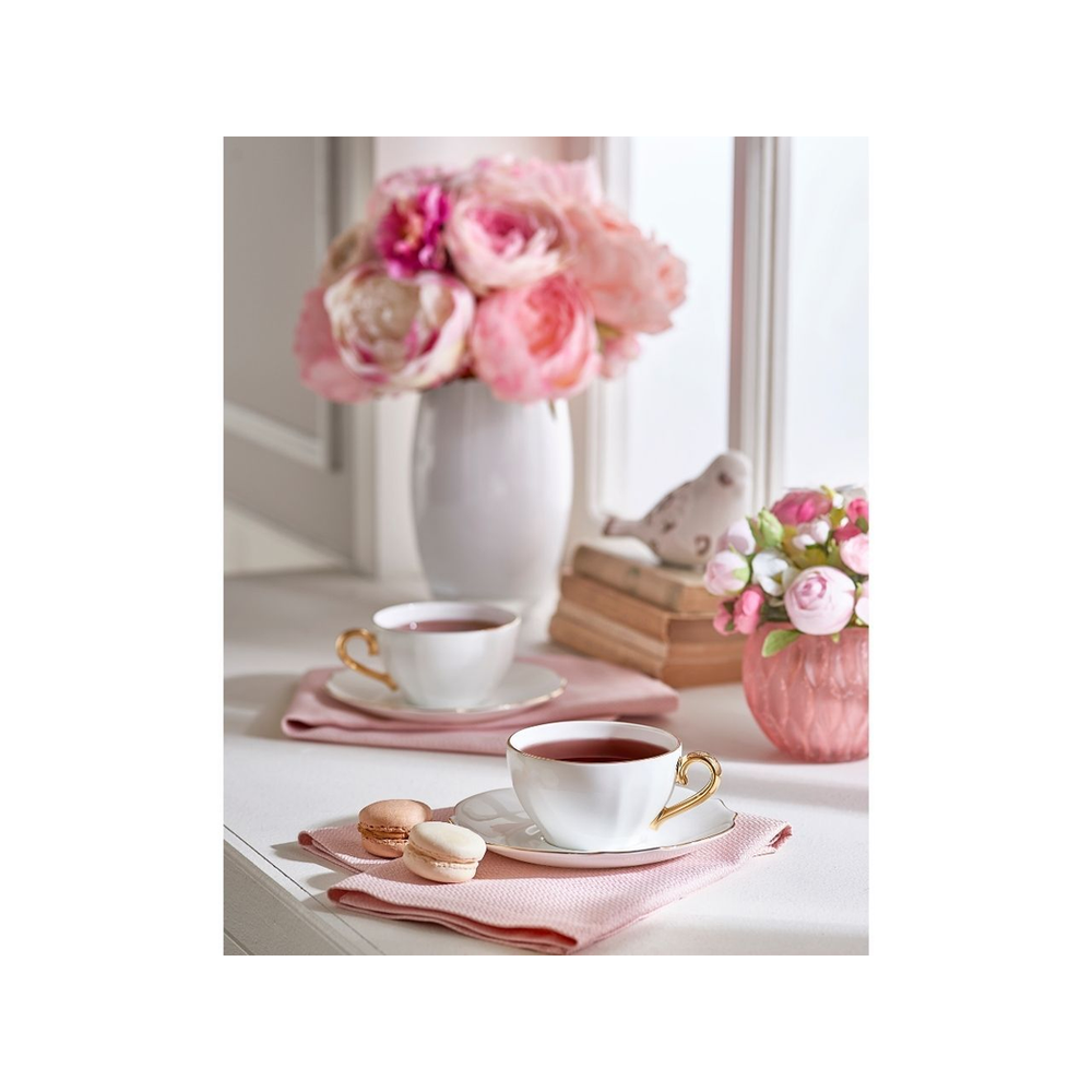 Poem Tea Cup and Saucer Set - Mint Green