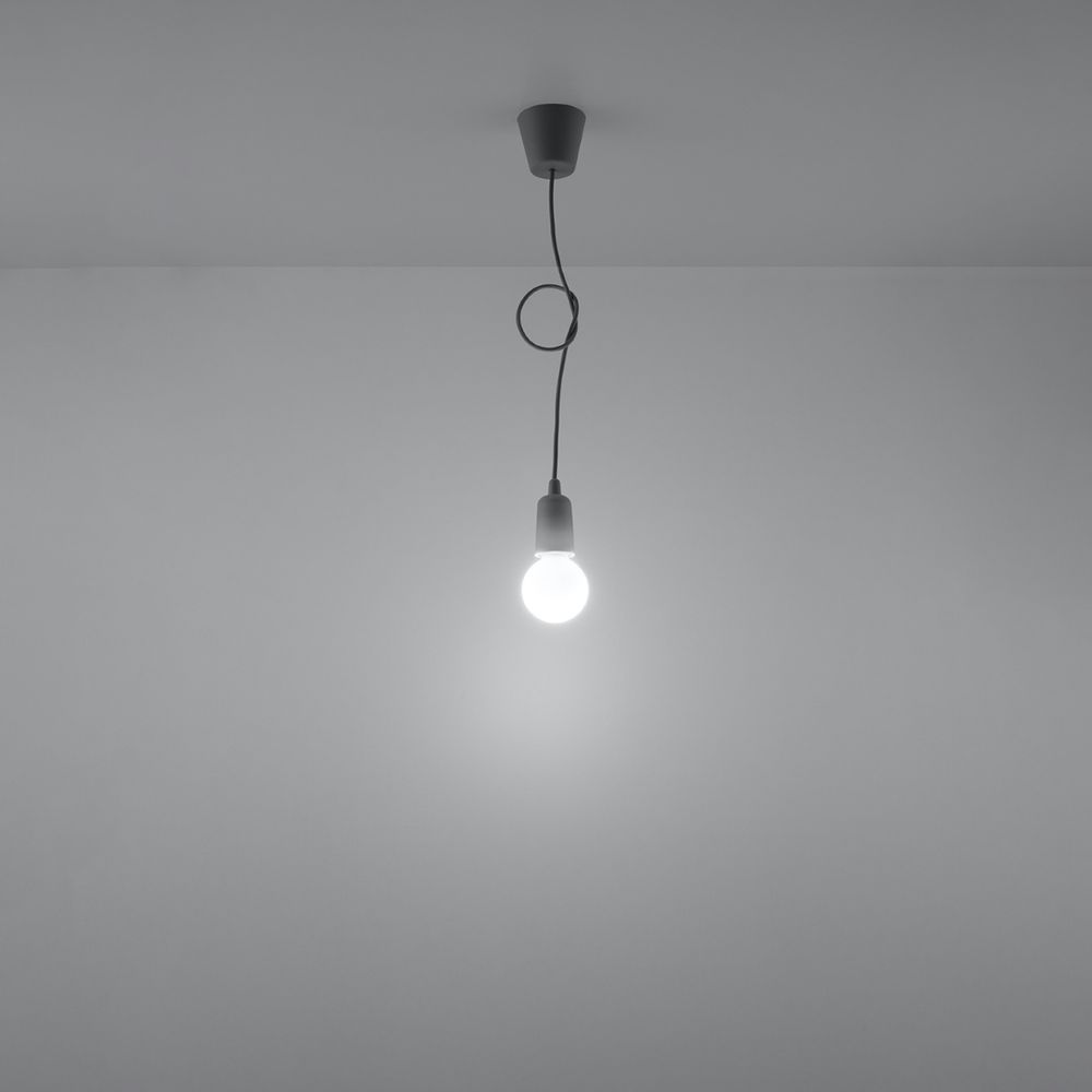 Pendant lamp PVC Diego modern Design E27