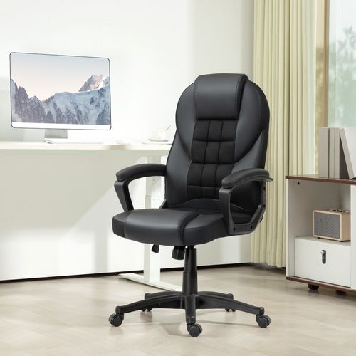 HOMCOM Executive Office Chair High Back Computer Chair with Armrests