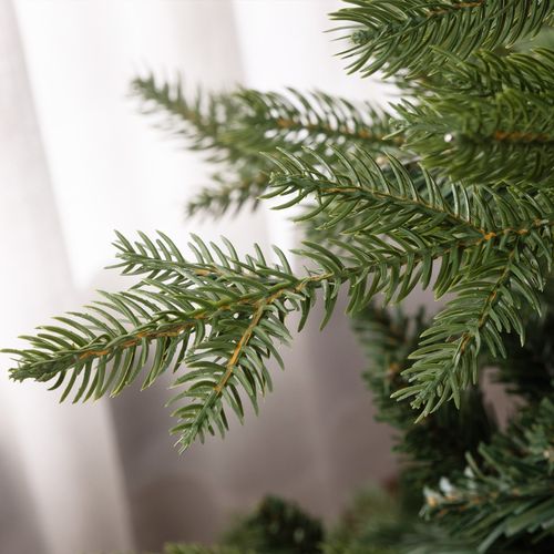 HOMCOM 5 Ft Artificial Christmas Tree with Metal Base, Hinged Branches