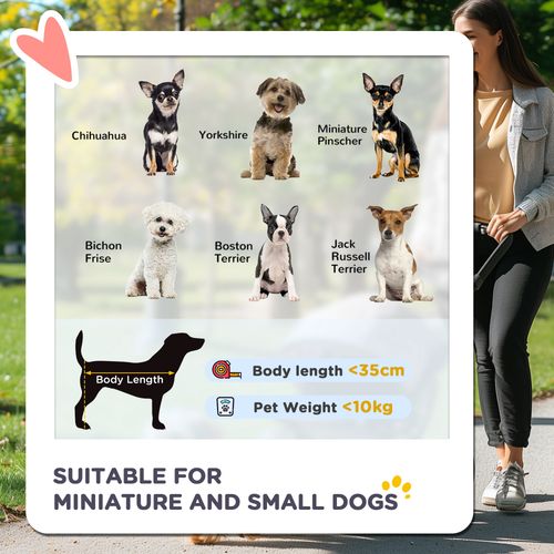 PawHut Pet Stroller Pushchair Carrier for Cat Puppy with 3 Wheels Dark Grey