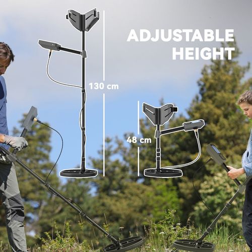 Outsunny Gold Metal Detector with DSP Chip and 5 Professional Modes