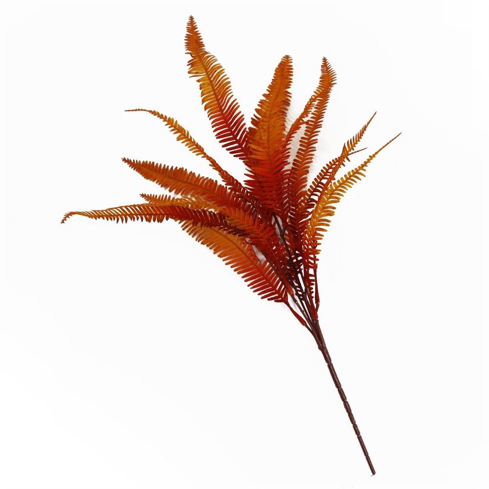 High-Quality Autumn Fern Bush - 55cm - Lifelike Artificial Plant