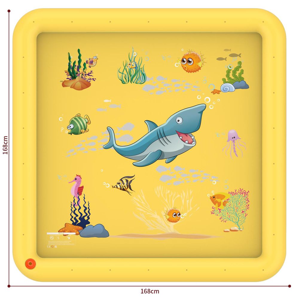 SOKA Yellow Square Sprayer 0000256 - Multipurpose Splash Mat