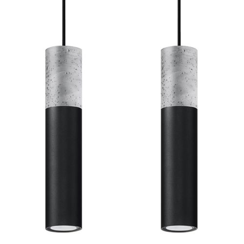 Pendant lamp Steel, concrete Borgio modern Design GU10