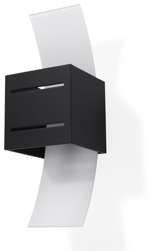 Wall Lamp LORETO Black Up/Down Square Shape Modern Loft Design G9