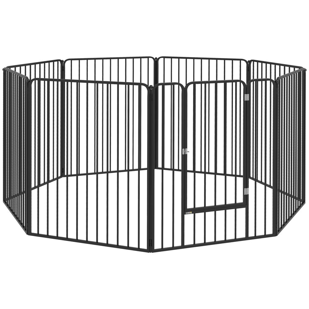 PawHut 100cm 8 Panel Heavy-Duty Dog Playpen - Create a Safe Haven for Your Small to Medium Dogs in Any Space!