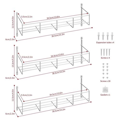 VINSANI 6 TIER HERB AND SPICE RACK 0008765