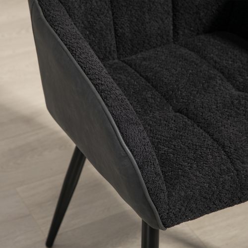 HOMCOM Accent Chair w/ Foot Pads and Chenille Fabric Arm Chair