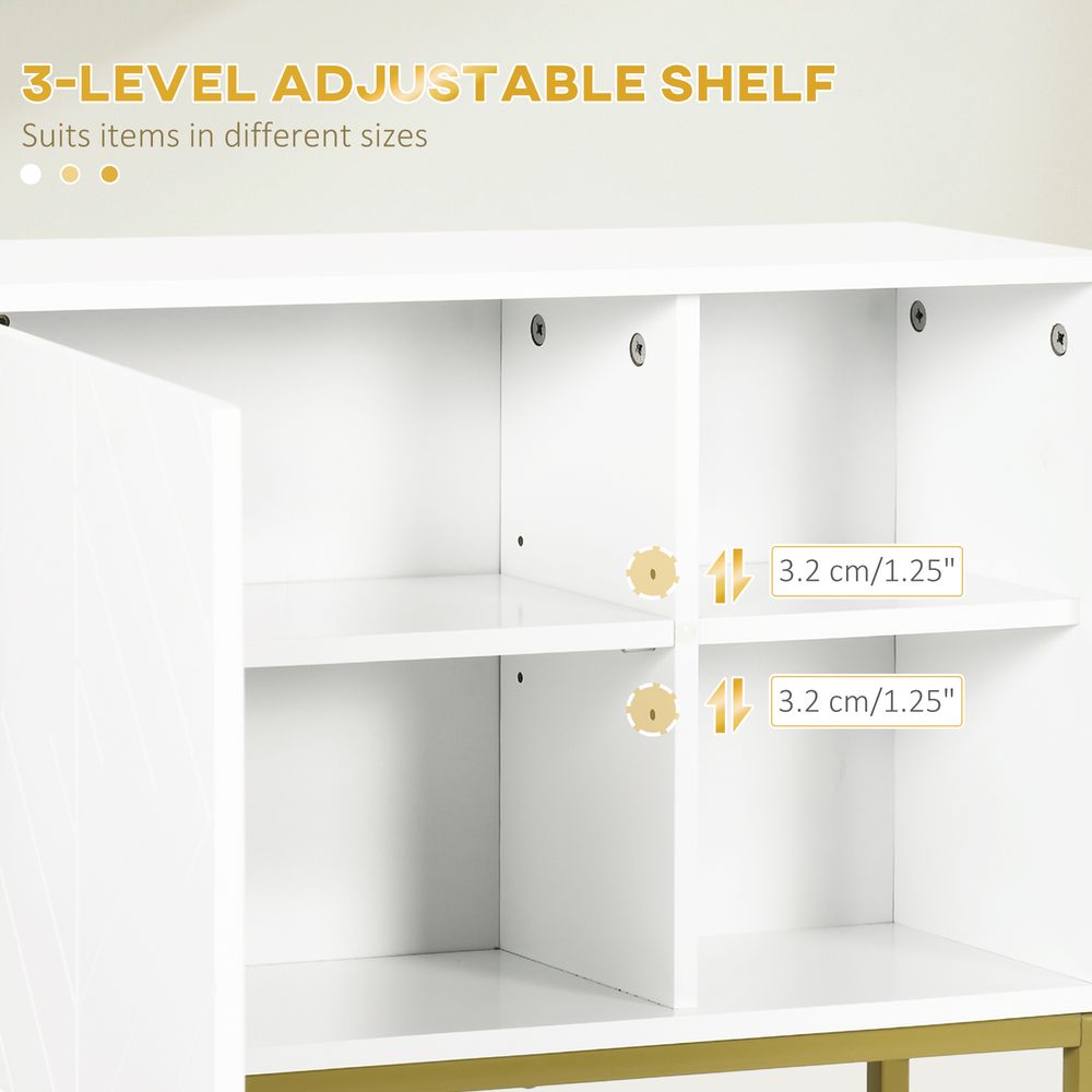 High-Quality kleankin Wall Cabinet: Adjustable Shelf, Stylish Storage Solution for Bathroom, Hallway, Living Room