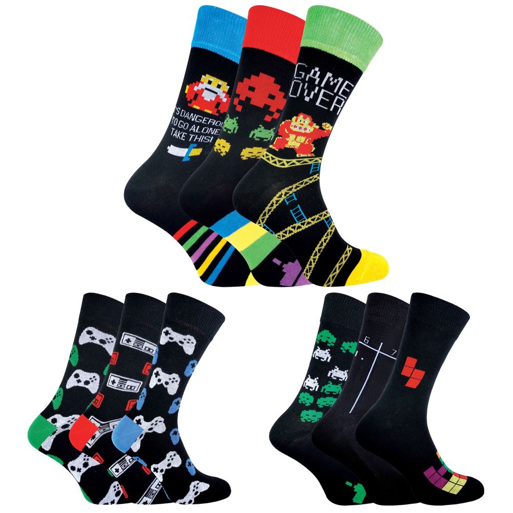 Sock Snob - 3 Pack Mens Gaming Socks