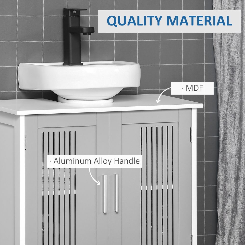 Premium Bathroom Vanity Unit, Space-Saving Under Sink Cabinet, Modern Design, White