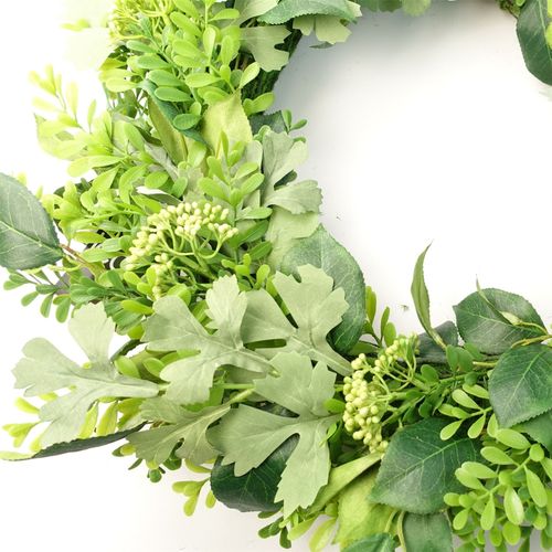 50cm Artificial Wreath Fern Leaf