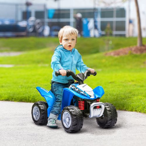 AIYAPLAY Honda Licensed Kids Electric Quad Bike 6V ATV 1.5-3 Years Blue