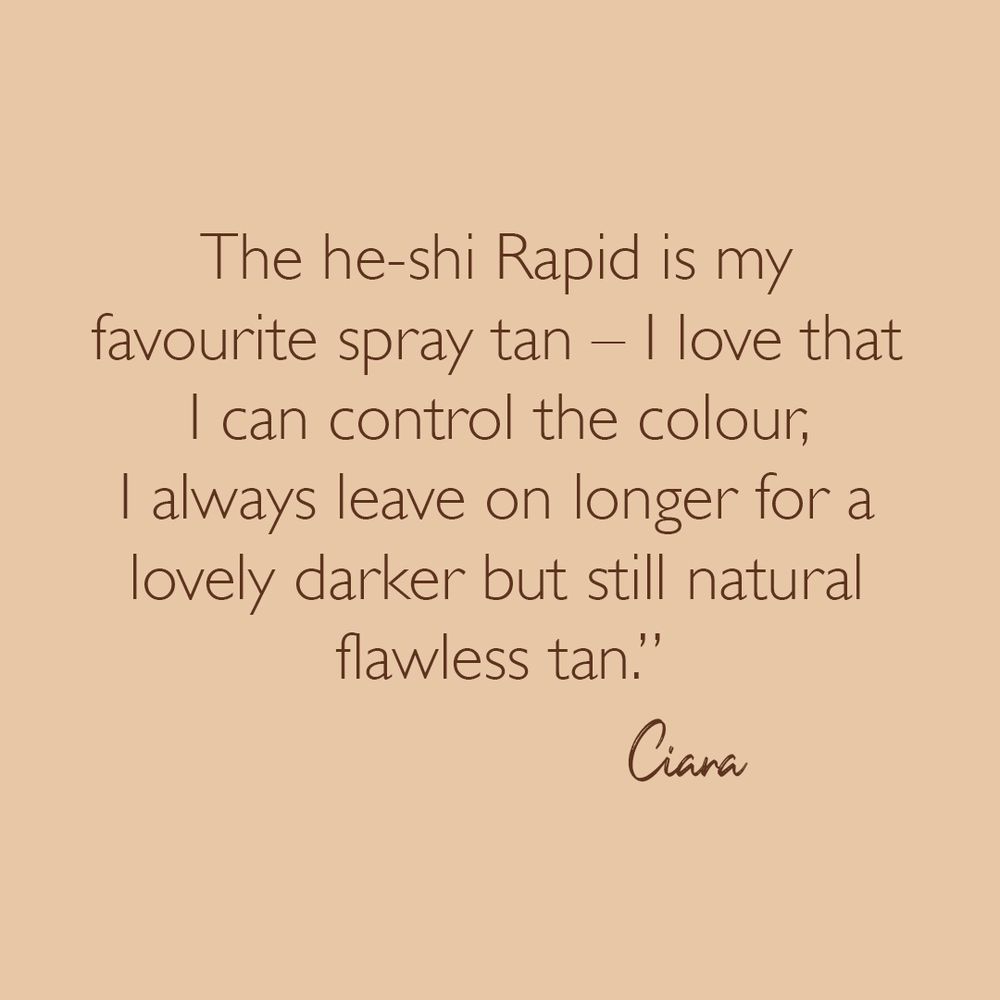 He-Shi Rapid 1 Hour Spray Tan - Medium to Dark - No Smell
