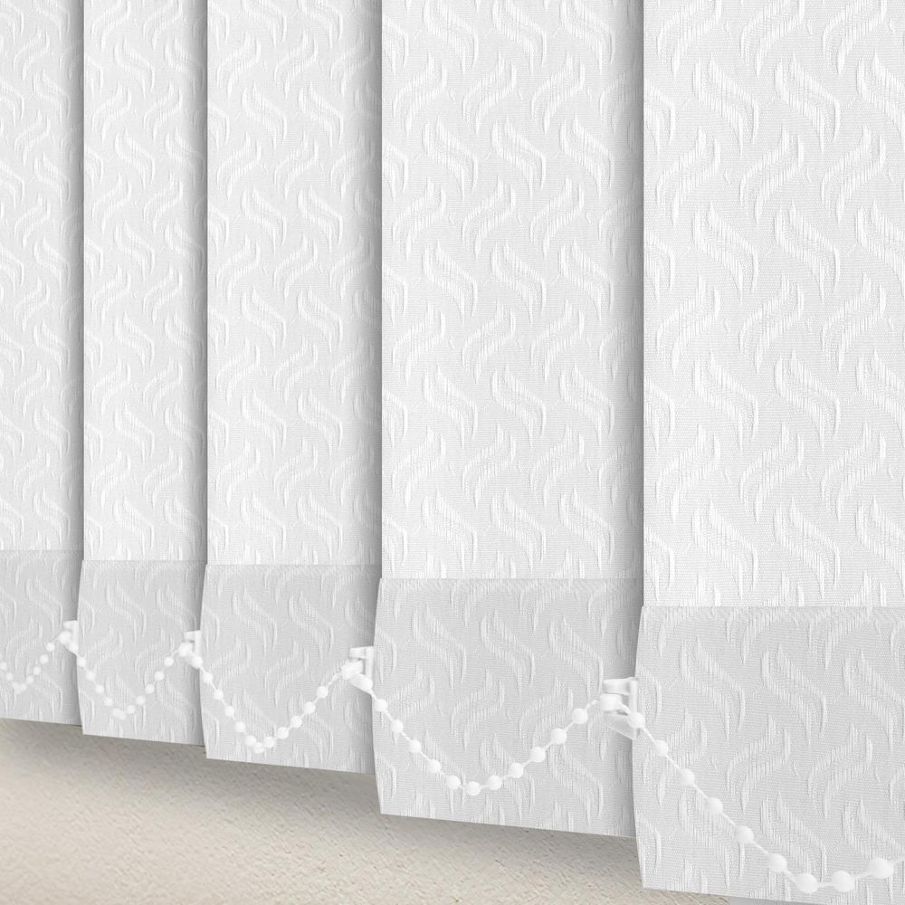 Dolphin White Vertical Blind Slats Replacement - 89mm/1700mm - High Quality (J8197)