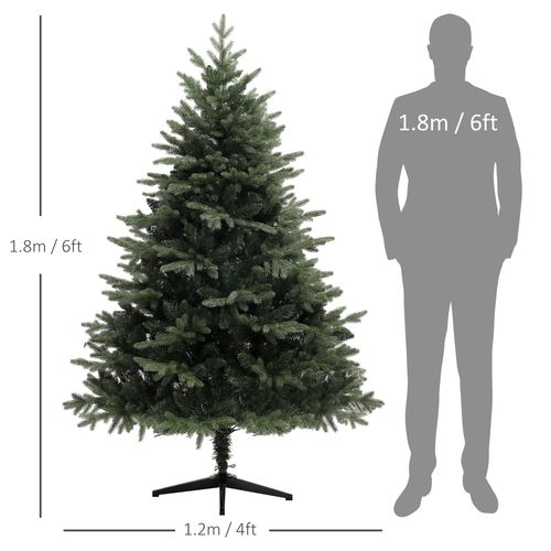 HOMCOM 5ft Artificial Spurce Christmas Tree with 1121 Branches