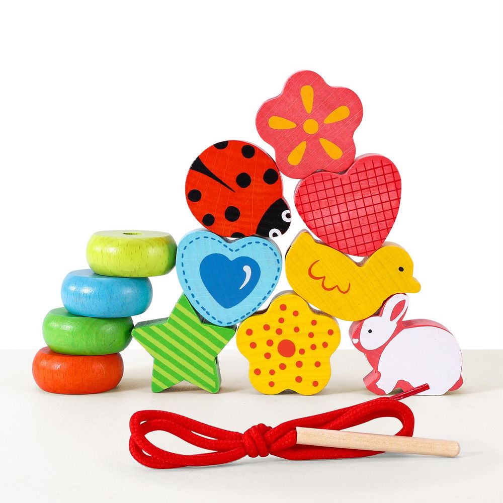 SOKA First Threading Set: Colorful Blocks for Learning & Fun