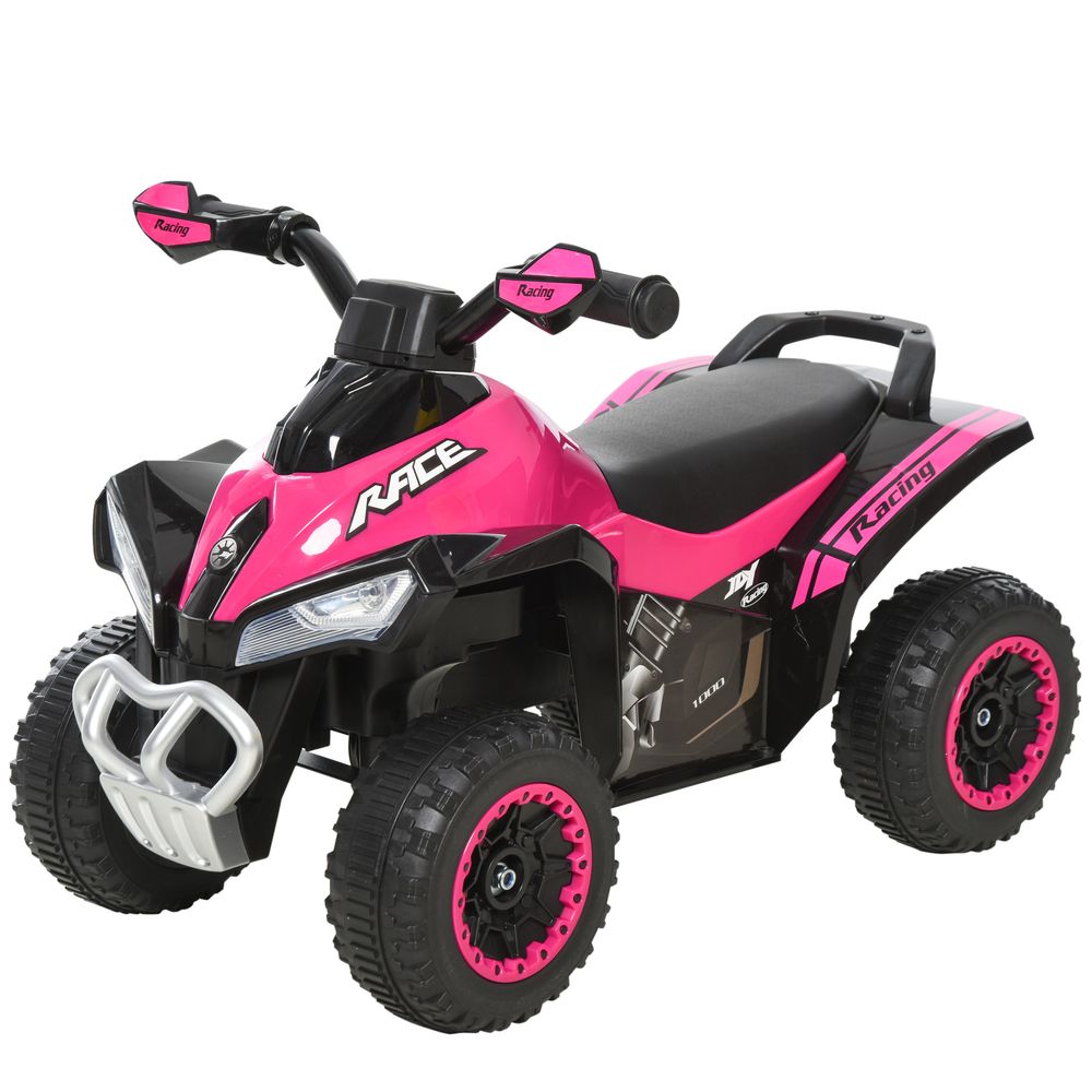 HOMCOM Toddler Kids Ride On Car Walker Foot To Floor Slider w/Music Lights NO POWER Manual for 18-36 Months Pink