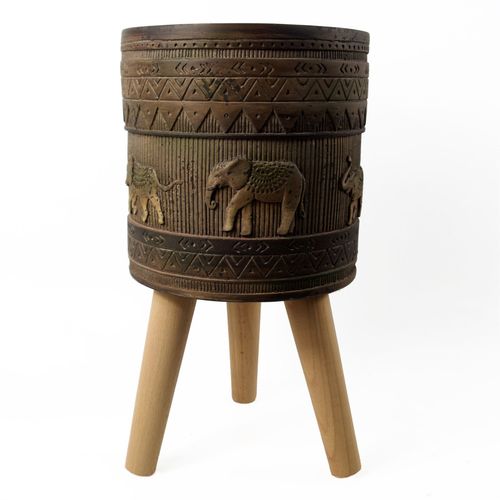 40cm x 21.5cm Zandi Elephant Composite Large Planter