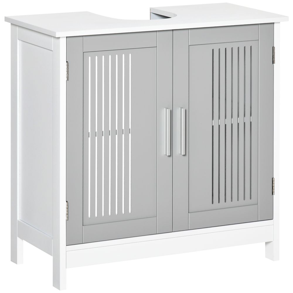 Premium Bathroom Vanity Unit, Space-Saving Under Sink Cabinet, Modern Design, White
