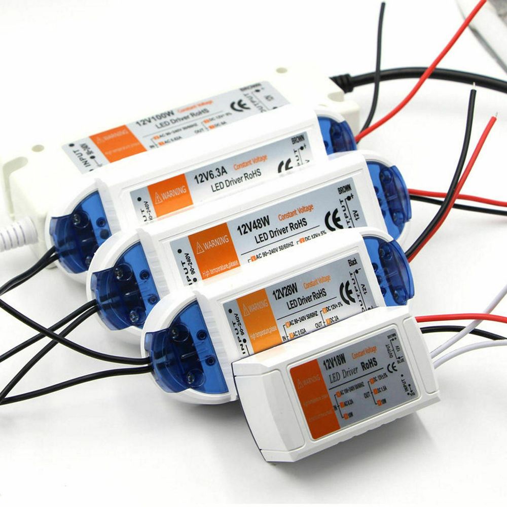 LED 18W100W Power Adapter Driver DC12V LED Transformer for LED Strips MR16 CCTV
