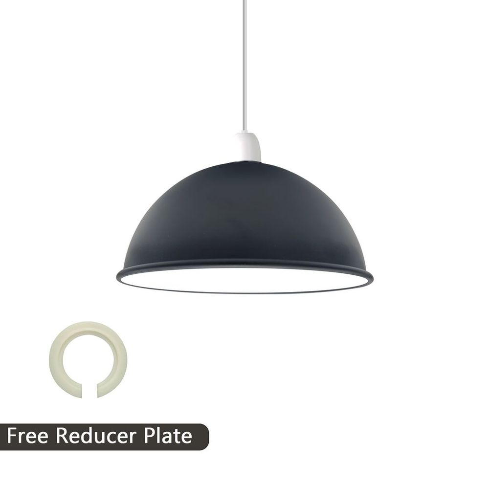 Vintage Industrial Easy Fit Dome Shaped Lamp Shade Ceiling, Pendant, Wall Light Metal E27 Light Fitting 60W