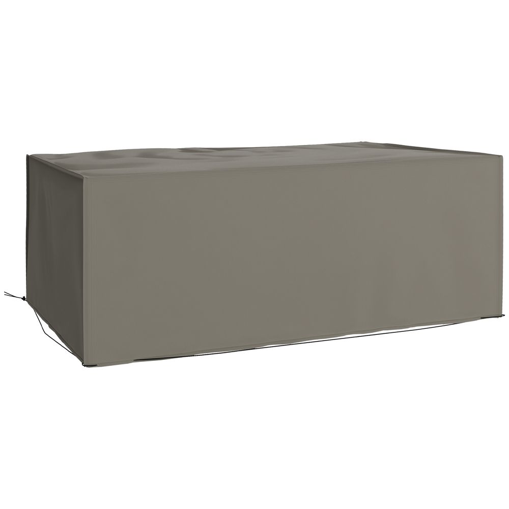 Outsunny 210x140x80cm UV Rain Protective Cover for Garden Rattan Furniture - Grey