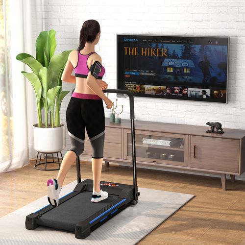 HOMCOM 1-6 km/h Folding Motorised Treadmill Walking w/ Remote Control