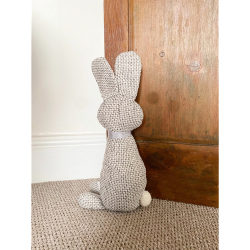 Woven Fabric Rabbit Doorstop