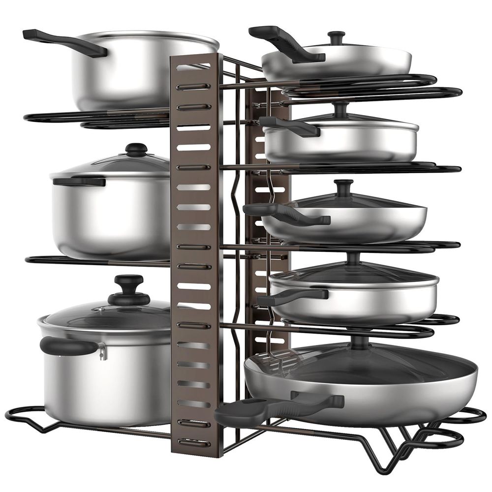 Space-Saving Pan Rack | Keep Cookware Organized