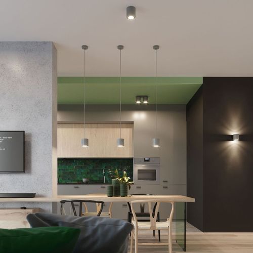 Ceiling lamp aluminum Orbis modern Design GU10