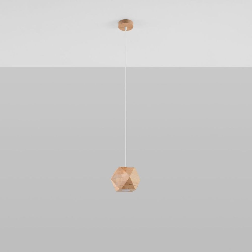 Pendant lamp wood Woody Scandinavian Design GU10