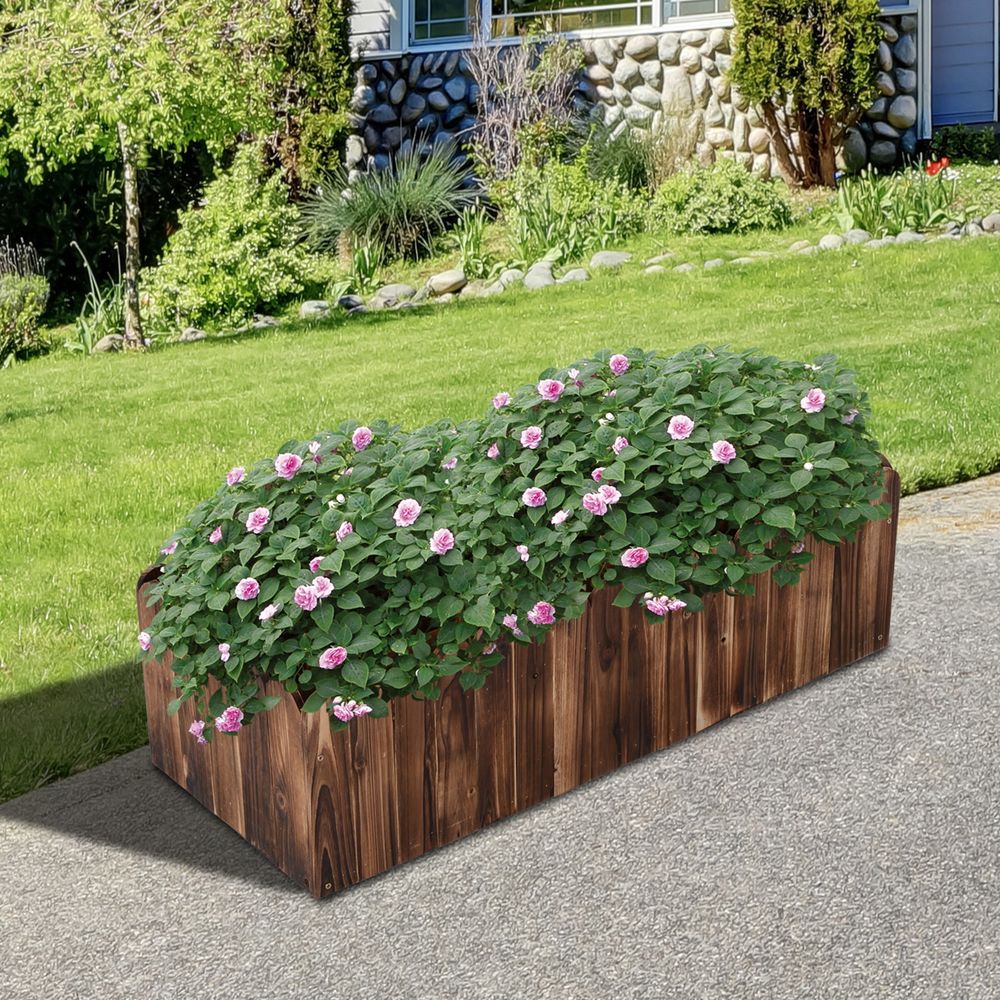 Fir Wood Flower Vegetable Planter | Chemical-Free | Easy Assembly | Ideal for Small Spaces