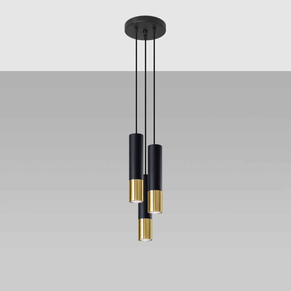 LOOPEZ Pendant Lamp - Modern Steel Design - Quality GU10 Bulb