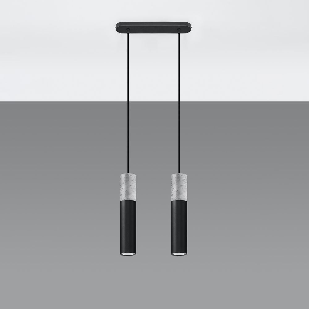 Modern Pendant Lamp: Steel & Concrete Design - High Quality, Stylish - Perfect for Any Interior!