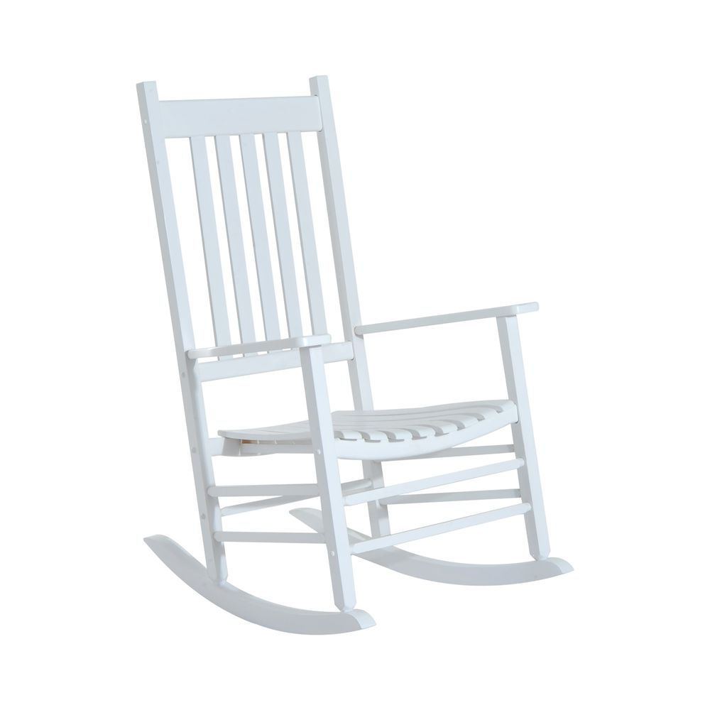 Stylish Garden Rocking Chair: Outdoor Swing, Wooden Rocker for Balcony, Deck
